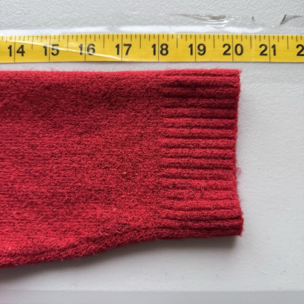 Talbots Cardigan Sweater‎ Womens XLP Red Jewel Buttons V Neck Pockets Christmas - Picture 10 of 12
